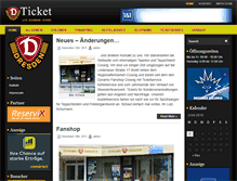 Tablet Screenshot of dynamo-fanshop-coswig.de